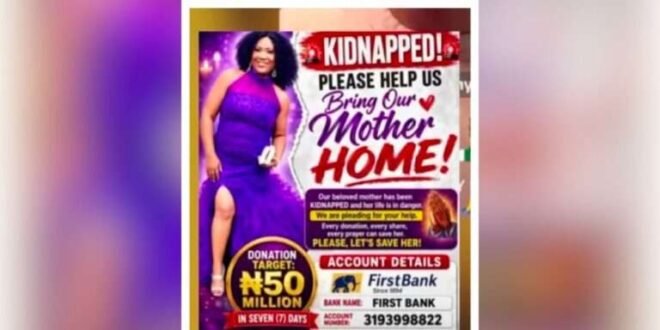 The police uncover a fake kidnapping plan and find a woman in a hotel with her lover
