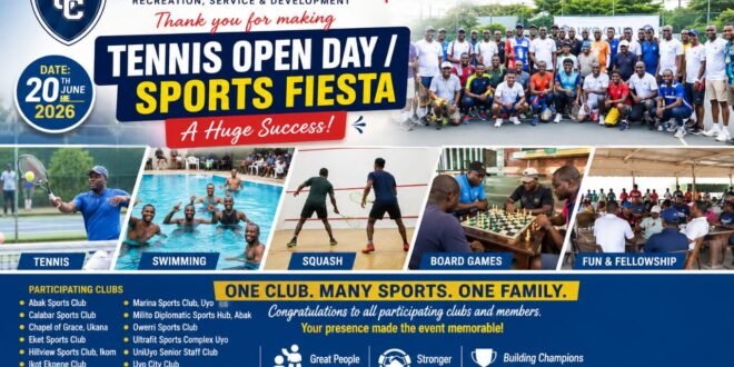 Uyo Club Tennis Open Day: Sports Fiesta unites clubs and celebrates sporting excellence