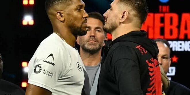 Anthony Joshua avoids Tyson Fury’s distraction and insists he is fully focused on victory this Saturday
