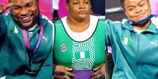 Commonwealth 2026: Nigeria finishes first day second after winning medals in para powerlifting