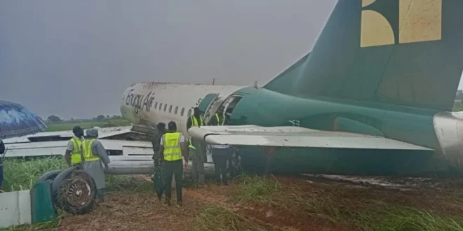 Enugu Air confirmed a safe evacuation after the plane deviated from the Benin Airport runway