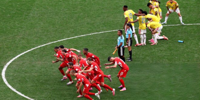 How Switzerland surprised Colombia by reaching the first World Cup quarterfinals since 1954