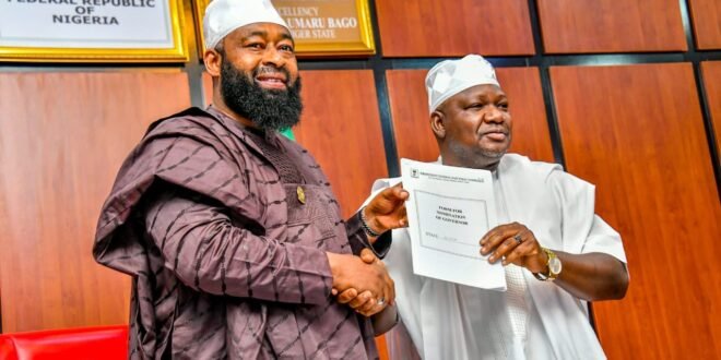 Niger governorship elections 2027: Bago chooses vice president