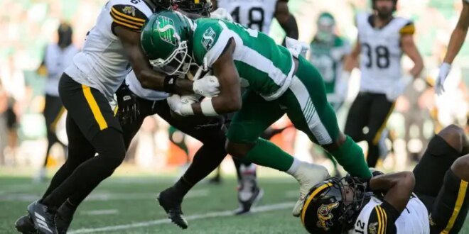 The Riders cruised past the Ticats with a strong second half