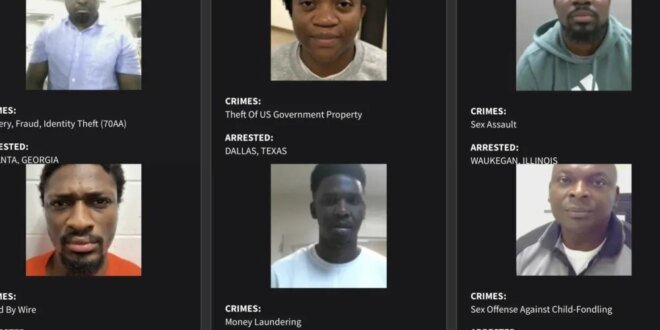 US releases names and photos of 124 Nigerians to be deported for “worst of the worst” crimes (See full list)