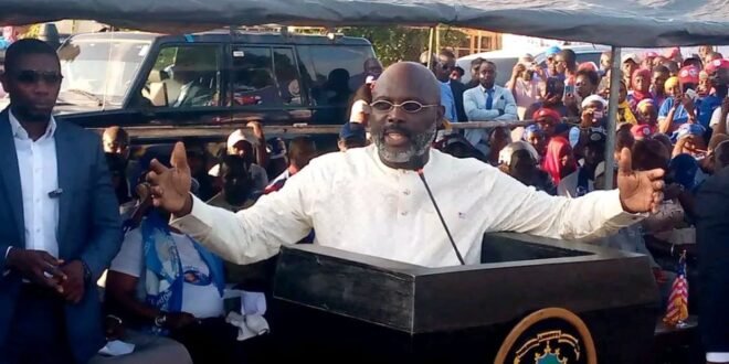 Weah Announces 2029 Presidential Run