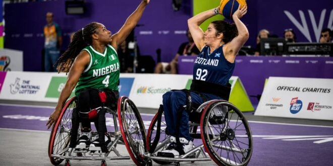 Wheelchair basketball’s historic debut ends in heartbreak as Scotland crushes Nigeria, but Commonwealth Games dream lives on