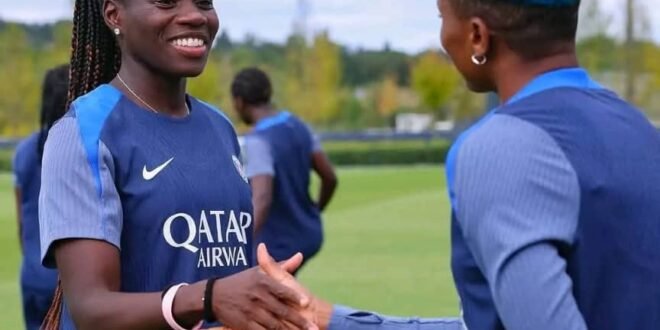 Ajibade and Echegini return to PSG training ahead of Champions League qualifier