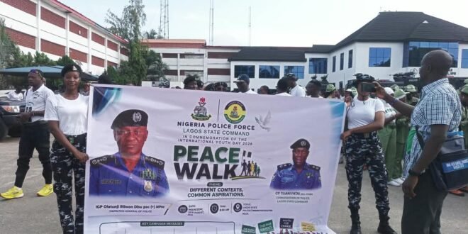 CP Fatai leads a marathon and warns youth against political thuggery, violence, etc
