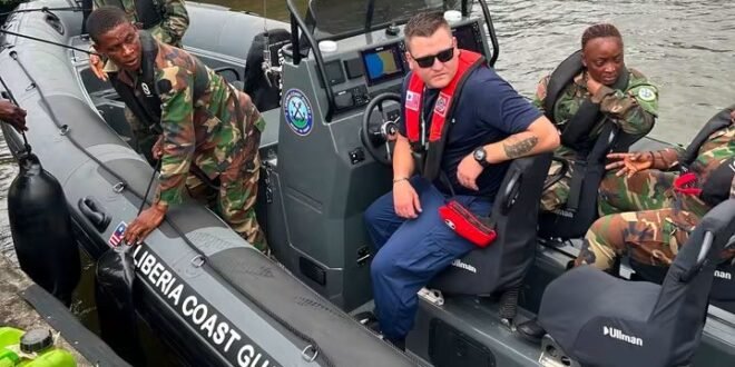 US Trains Liberian Coast Guard in Small Boat Operations