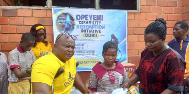 Disability: an NGO donates food, educational materials and sports equipment to the special school in Ogun