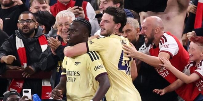 EPL: Saka attack gives Arsenal hard-fought win at Aston Villa