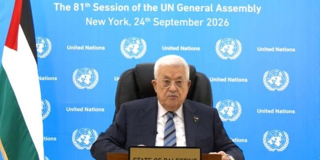 Palestine’s existence under threat, Abbas tells UN, warning of ‘another Nakba’