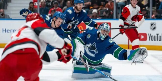 A hurricane hand handed the Canucks a 6-3 loss