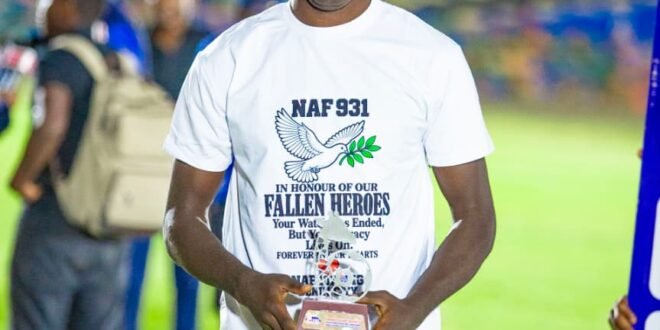 Benjamin Tanimu pays tribute to fallen Air Force officers after Tanzania League goal