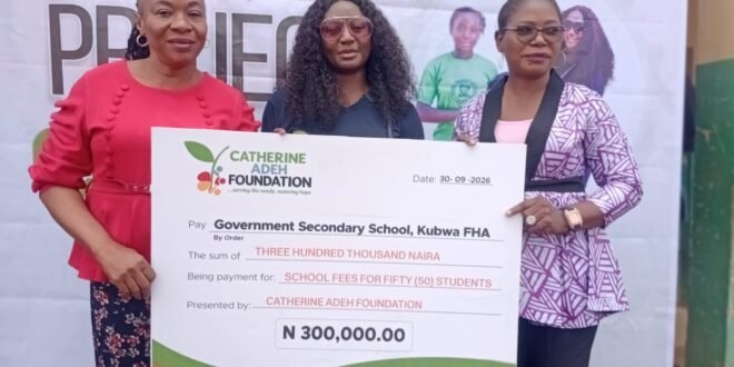 FCT: the Foundation offers 70 Kubwa students scholarships and materials