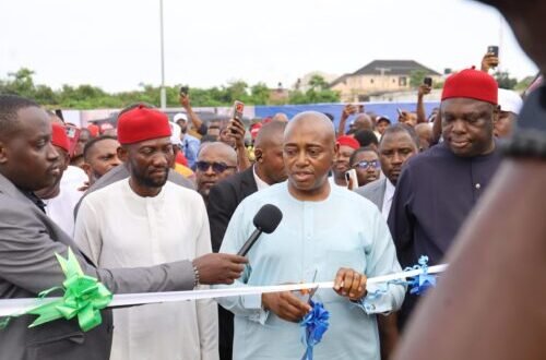Mbah hails the MD of Powell Homes as a model of youth enterprise
