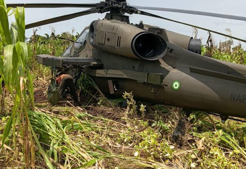 NAF recorded another accident when a helicopter crashed in Benue