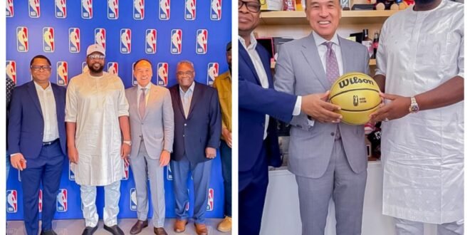 Nigerian Basketball: NBBF President Meets NBA Deputy Commissioner Tatum
