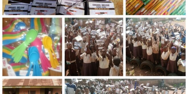 Once again, Emmanuel Anglican Primary School 1993 Senior Students’ Association donates teaching materials to Alma Mater